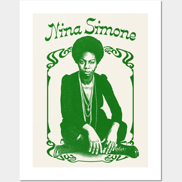 Nina Simone // Original Retro Fan Art Design Wall Art by DankFutura